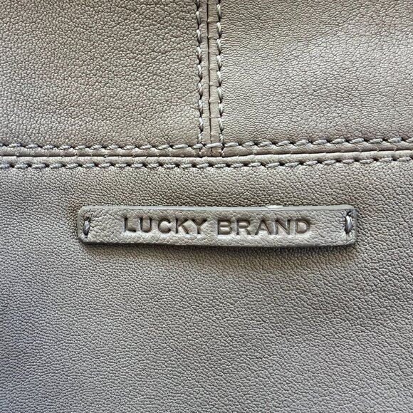 Lucky Brand Mia Large Saddle Tan Leather Hobo Bag - Picture 2 of 4